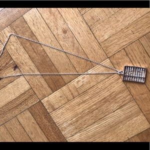 Sterling silver abacus necklace